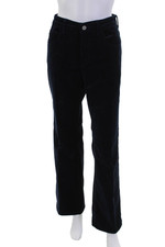 Pilcro Anthropologie Womens High Rise Velvet Flare Leg Jeans Blue Size 30