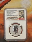 2014 W Kennedy Silver Half Dollar reverse PF69 NGC High Relief