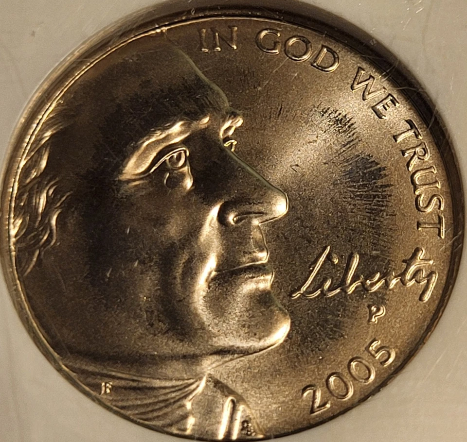 2005 P Bison Jefferson Nickel! NGC SMS MS66 Graded Coin! Check It Out! - Image 3 of 4