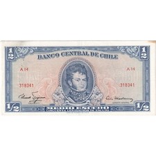 [#1233704] Chile, 1/2 Escudo, AU
