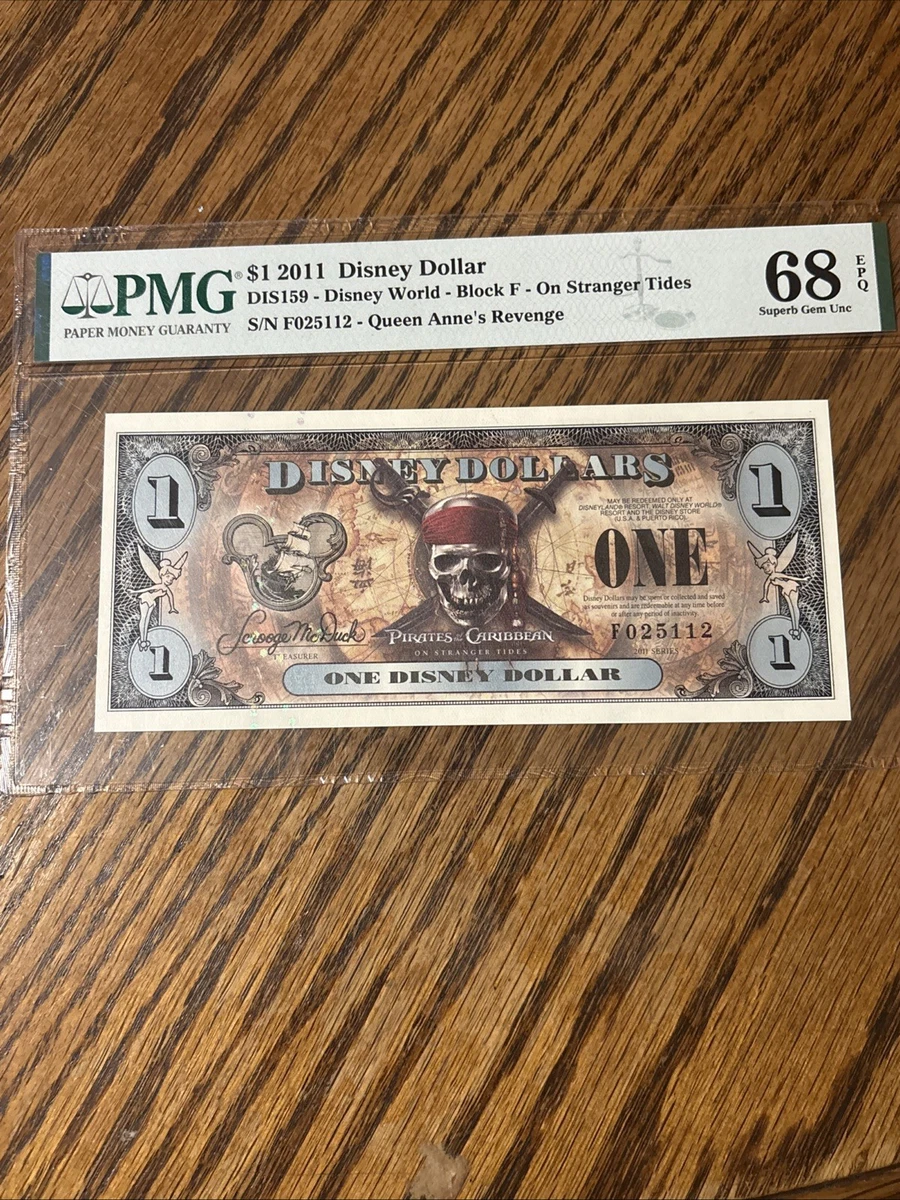 Pirates of the Caribbean Disney Dollars (1968-Now) for sale | eBay