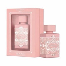 Lattafa Noble Blush Badee Al Oud Eau de Parfum Spray for Women Pink Bottle