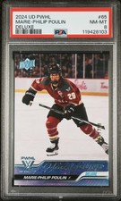 2024-25 UD PWHL Marie-Philip Poulin Young Guns Deluxe /250 #65 RC Montreal PSA 8