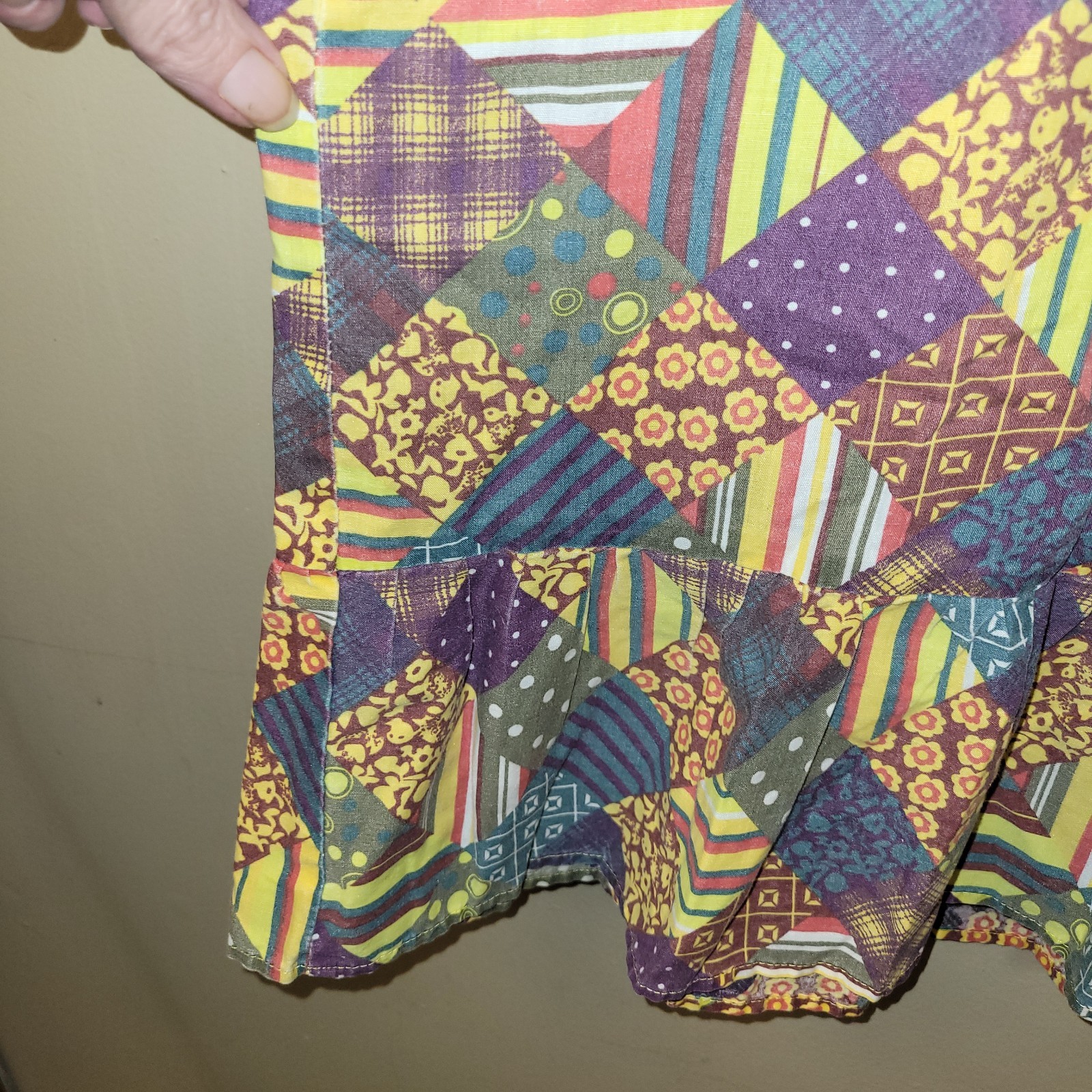 Anthony Richards 1X Patchwork Print Maxi Dress Co… - image 9