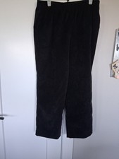 Womans Black Size 12 Alfred Dunner Pants with Elastic Waist