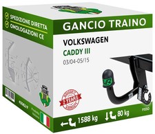 Per VW CADDY III FURGONE Ecofuel 04-15 Gancio Fisso
