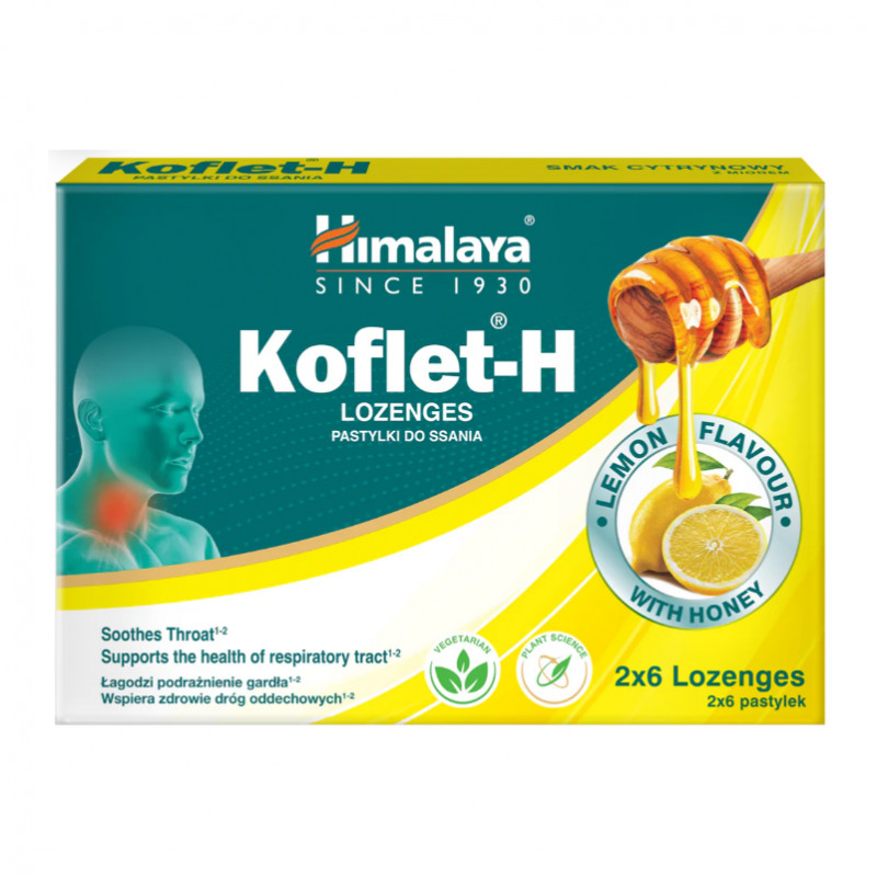 Himalaya Koflet-H 12 Lozenges - Lemon - Image 5
