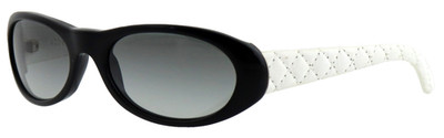 CHANEL CH 5129-Q c.1029/11 54mm Black White Cambon Leather Sunglasses Italy