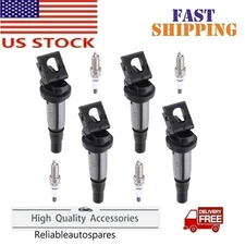 4 Sets Ignition Coil Pack Spark Plug Fit for 2007-2015 Mini Cooper 1.6L UF598