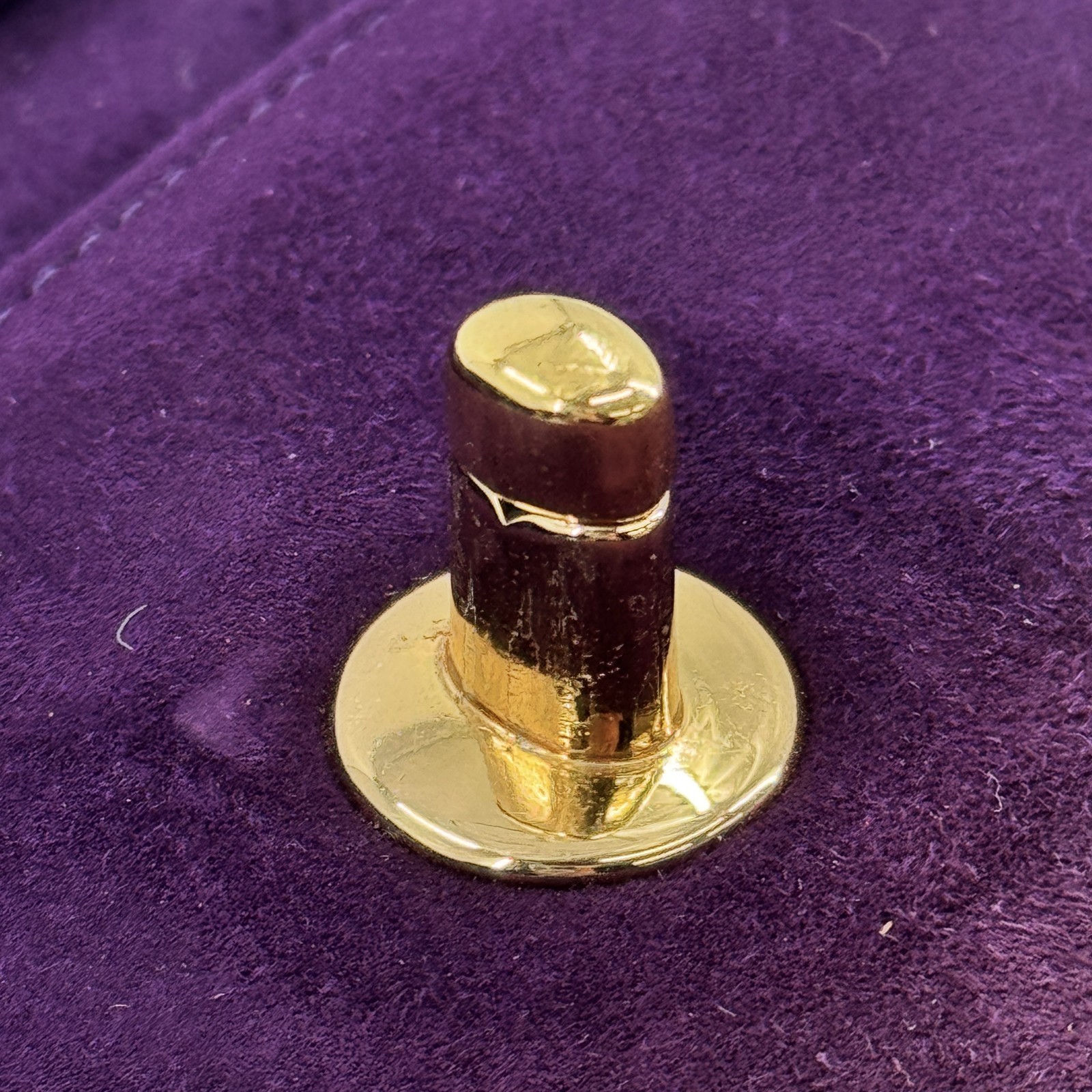 Auth CHANEL Coco Suede Purple Mini Chain Shoulder Bag JQ921 thumbnail 16