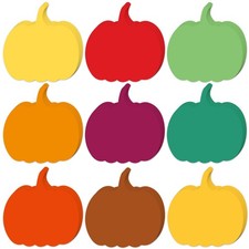 900 Pcs Fall Pumpkin Cutouts Paper Pumpkin Die Cuts Assorted Colors Autumn Pu...