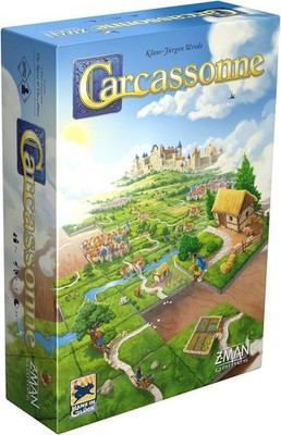 Z-Man Carcassonne Classic Tile Board Strategie Familienspiel Alter 7+ 2-5 Spieler