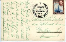 Bermuda Cover « Posted on the High Seas S.S. Monarch of Bermuda » Oblitération