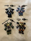 Vintage 1994 TMNT Set of 4 Cyber Samurai Turtles, Complete