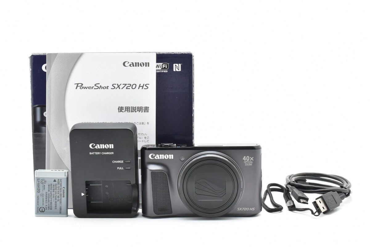 Canon PowerShot SX720 HS Black 20.3MP 40x Digital Camera JAPAN