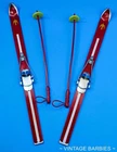 Vintage Ideal Tammy Doll Snow Bunny #9211 Set of Skis Near Mint ~ 1960's