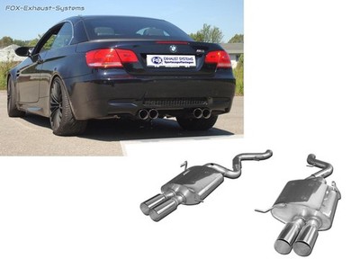  Duplex Sportauspuff SuperSound-Version BMW 3er E92 E93 M3 je 2x90mm scharf