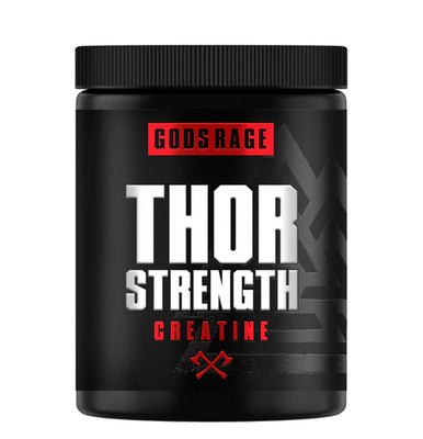 Gods Rage Thor Strength Creatine 500g  100% NanoPure vegan + Gratis Wave Shaker