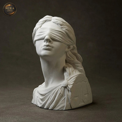   Moderne Deko Figur Göttin der Gerechtigkeit 12cm   Sammler Ornament