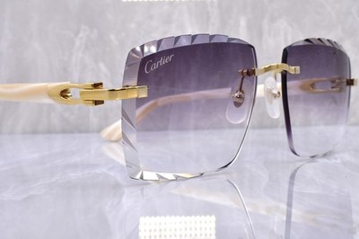 CARTIER CT0455OJ AURORA GRADIENT SUNGLASSES GOLD WHITE SWIRL  display picture 3