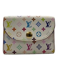 Louis Vuitton Authentic Monogram Card Holder White Multicolor Spain M66560