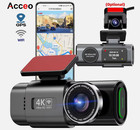 4K UHD Dash Cam Car DVR Night Vision WiFi GPS 24H Parking Recorder Camera Video