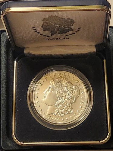 2024 Morgan Silver Dollar Philadelphia OGP Box & COA US Mint .999 Fine