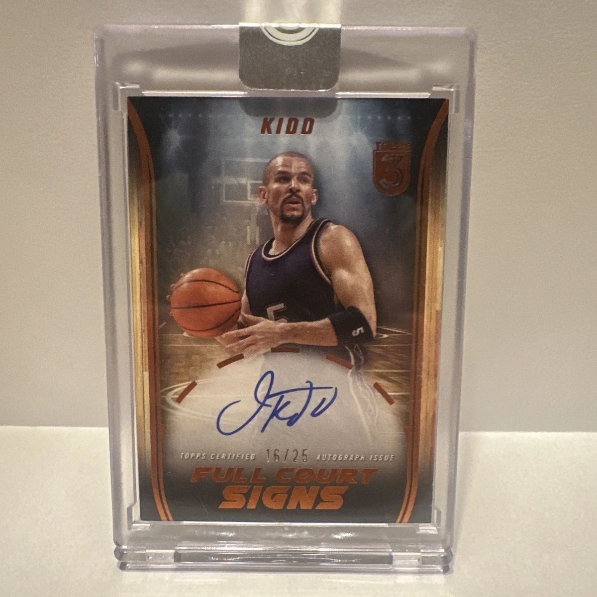 Topps Jason Kidd Basketball Autographed Sports Trading Cards 