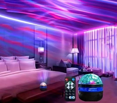 Galaxy Starry Sky Projector Night Light Rotating Star Lamp Bluetooth Speaker Spa