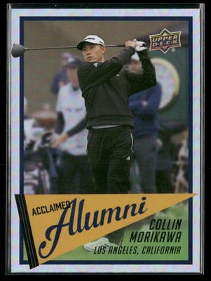 Collin Morikawa 2026 Upper Deck Acclaimed Alumni #AL-3 PGA LPGA 1