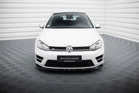 Maxton Design Frontlippe V.5 Passend FüR VW Golf R / R-Line Mk7 Schwarz Hochglan
