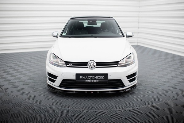 Maxton Design Frontlippe V.5 Passend FüR VW Golf R / R-Line Mk7 Schwarz Hochglan-image