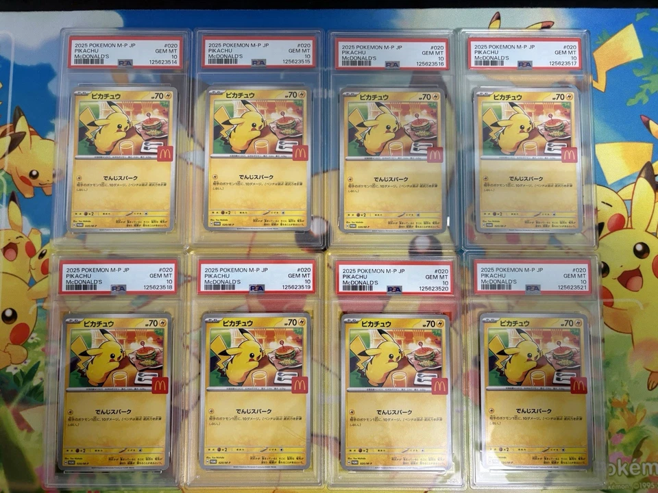 PSA 10 Pikachu 2025 McDonald's Promo 020/M-P Japanese Pokemon Card Gem Mint - Image 3 of 4