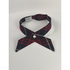 Flynn OHara School Uniform Crossover Tie Plaid Navy Red One Size