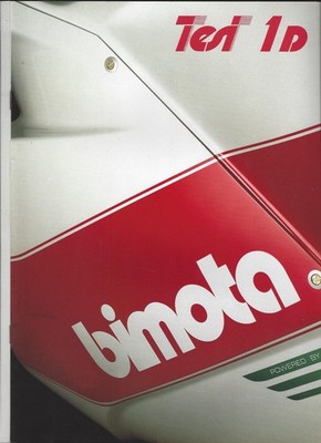 Bimota Tesi 1D 851 and 906 brochure brochure depliant around 1990 1991