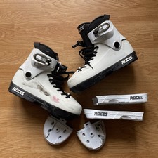 Roces Fifth Element Team Aggressive Inline Skates UK 9.5 White And Black