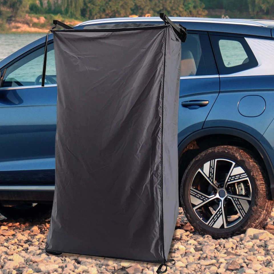 Carpa de ducha lateral para automóvil RV cabina de ducha exterior camping refugios de privacidad  Foto 3 de 4