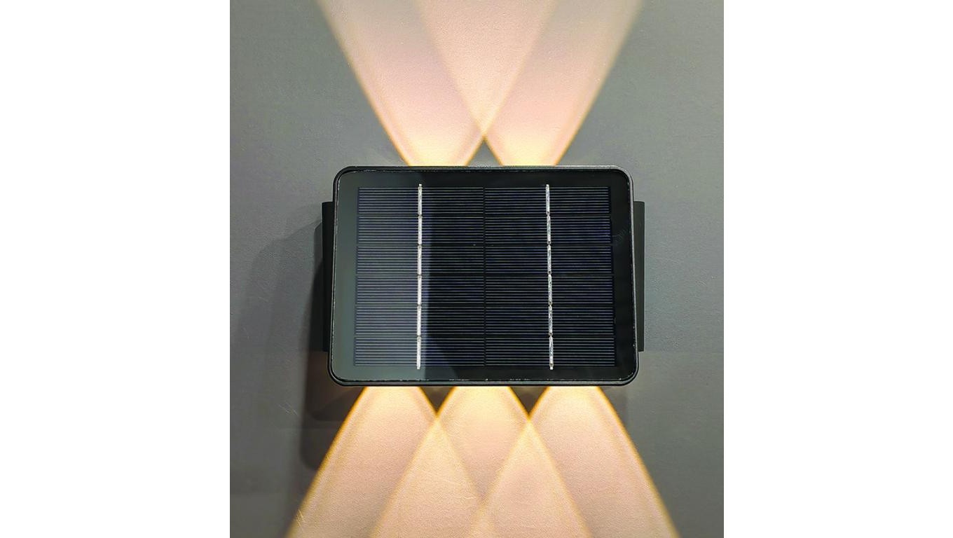 Oprawa elewacyjna solar arch 5 x 1.5W 70lm 3.7Vx1500mAh 840 IP54 4000K