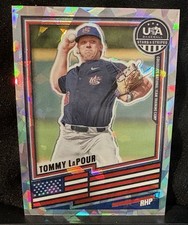 2026 Panini Stars & Stripes Tommy LaPour Silver Cracked Ice /25 - USA ⚾️