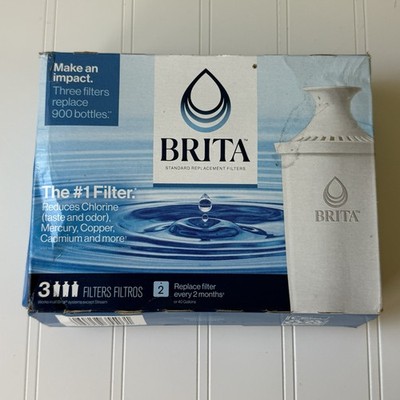 3 PACK BRITA   Water Pitcher Replacement Filters - NEW, SEALED!!