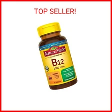 Nature Made Vitamin B12 1000 mcg, Easy to Take Sublingual B12 for Energy Metabol