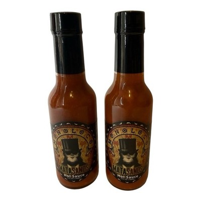 Hot Ones Hot Sauce Carolina Reaper Chile Monoloco Matasanos 2-Pack New Box Lot