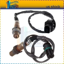 2pcs Front+ Rear Air Fuel Ratio Oxygen Sensor for 2006 BMW 525i 525xi 530i 3.0L
