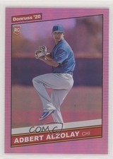 2020 Panini Donruss Retro 1986 Variations Holo Pink Adbert Alzolay #258 z7h