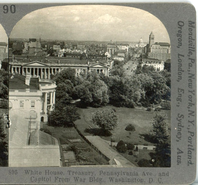Looking Down Pennsylvania Ave., Washington, D.C.-Keystone Ed. Set Stereoview #90