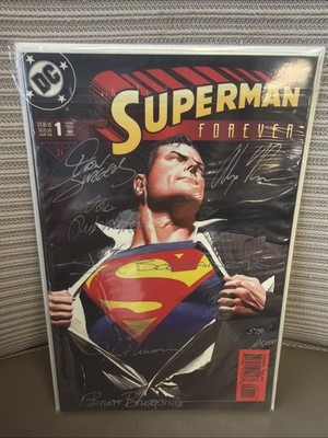 SUPERMAN FOREVER #1 SEALED SIGNED by 6 creators & Writers Wow Rare!