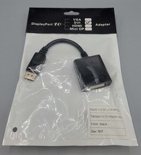 10 Pack DisplayPort Male to DVI Female Adapter Cable Converter DP to DVI New