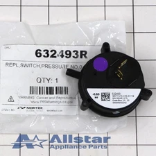 632493R Nordyne Furnace Pressure Switch