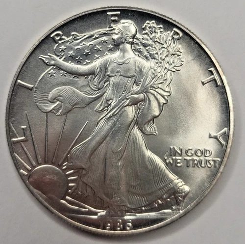 1986 American Silver Eagle BU Coin 1 Oz $1 Dollar Uncirculated First Year Mint