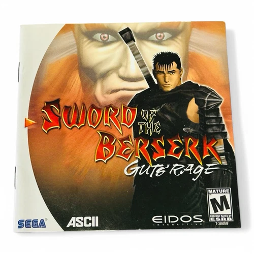 Sega Dreamcast Game: Sword of the Berserk: Guts' Rage Booklet Only